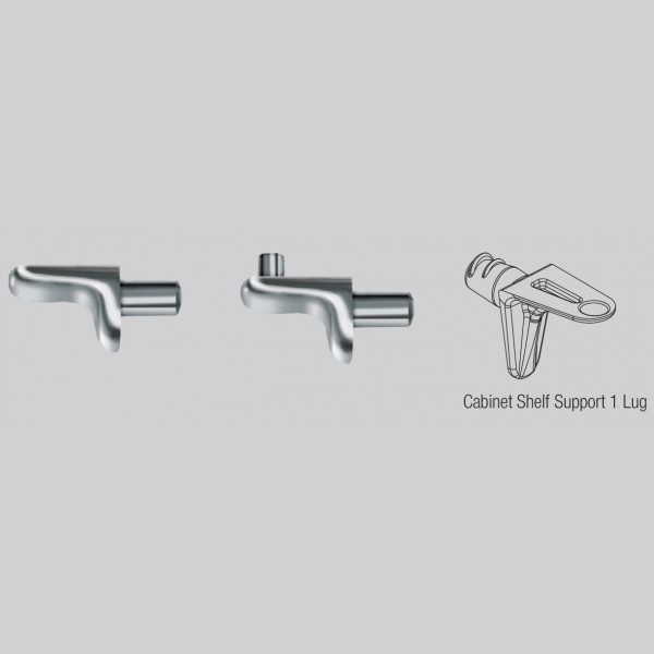 Shelf Support 2 Lug Chrome Plated CSS2 (Set of 2000 Pcs