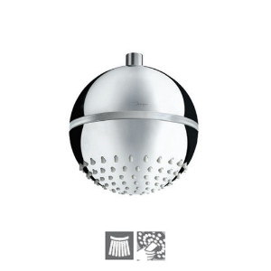 180mm Dia. LED Overhead Shower with Rubit Cleaning System in Circular Shape OHS-CHR-1763
