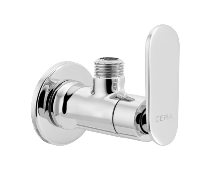 Angle Cock with Wall Flange Chrome Finish F1018201
