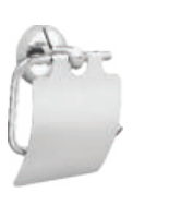 Paper Holder with Flap Guard Chrome Finish F5007110