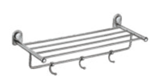 450 mm Towel Rack Chrome Finish F5003102