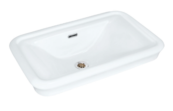 Counter Top Basin 635x415x190 mm White ARS-WHT-39601