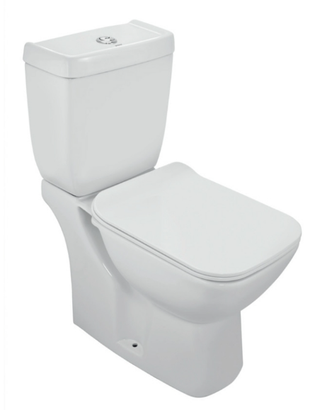 Floor Mounted Coupled Water Closet 375x650x800 mm P Trap (300 mm) White ARS-WHT-39751P180PPZ