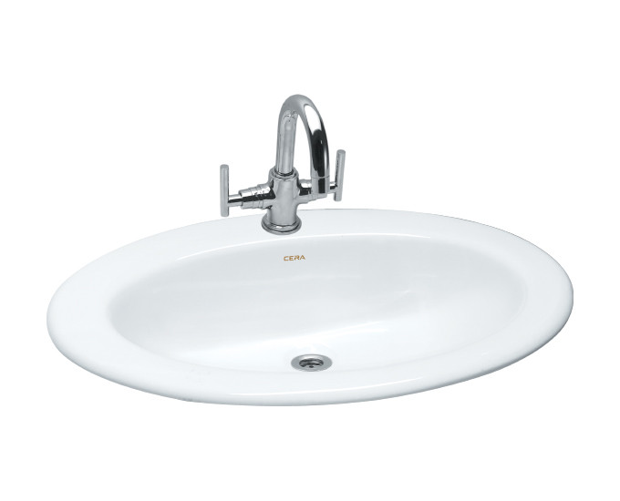 Circular 470 x 470 x 200 mm Counter Top Wash Basin Snow White - S2030115