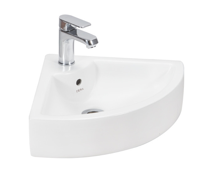 Callis 555 x 420 x 155 mm Wall Hung Wash Basin Snow White - S2040125