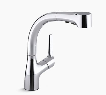 Elate Pullout Kitchen Faucet Polished Chrome K-13963T-C4-CP