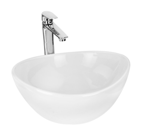 Neva 420 x 355 x 175 mm Table Top Wash Basin Ivory - WNE0301IV