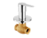 Montana 15 mm Stop Cock Exposed Part with Wall Flange Chrome Finish - FMT071
