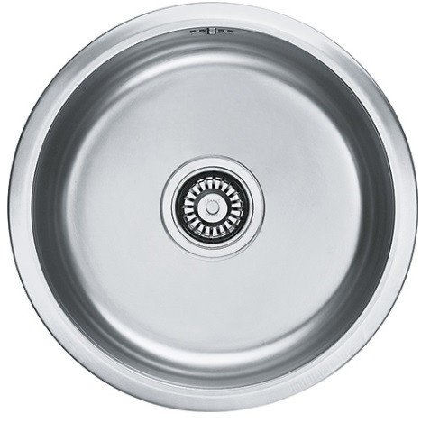 440 mm dia Lugano Single Bowl Kitchen Sink - European Satin Finish LUX 610