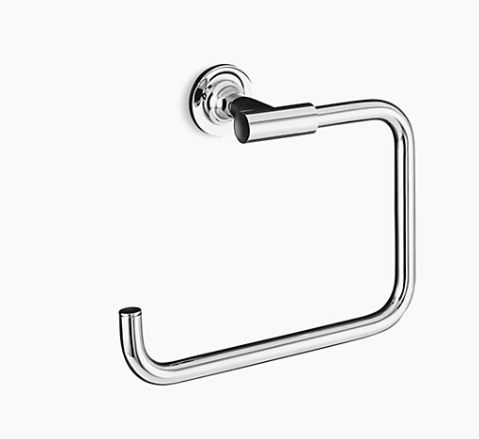 Purist Towel Ring Chrome Finish K-14441-CP