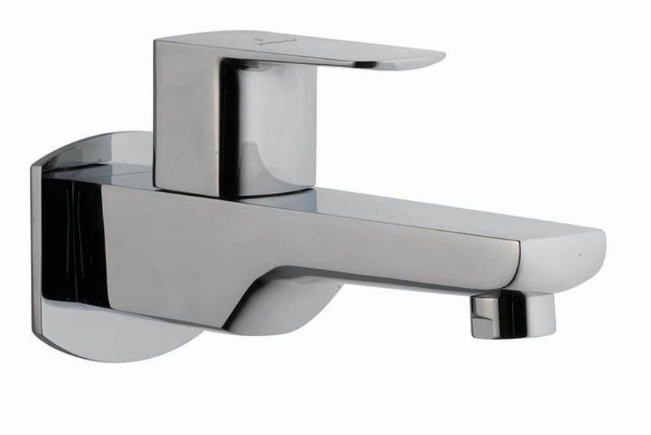 Bib Cock with Wall Flange Chrome Finish KUP-35037PM