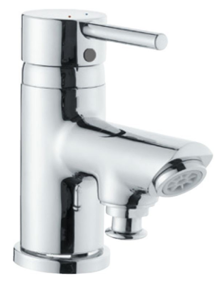 Single Lever 1- Hole Bath and Shower Mixer Tub Mounted Chrome Finish FLR-5105B