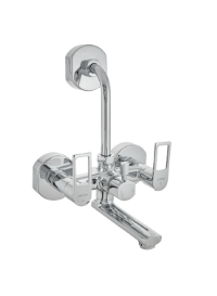 Wall Mixer with Bend Pipe for Overhead Shower Chrome Finish F1099401