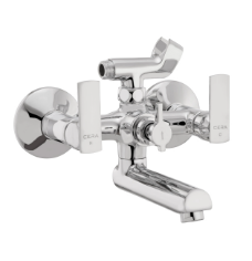 Wall Mixer with Telephonic Hand Shower Chrome Finish F1003404