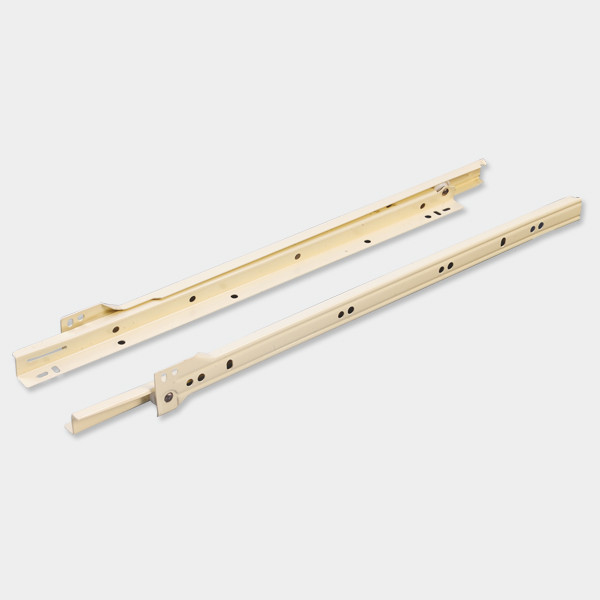 400 mm Bottom Mounting Drawer Slides – Ivory Finish - BMDS 40 (Set of 4 pcs)
