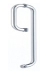 Door Handle Dia 19mm x 150mm x 450mm – Brushed Steel - BDH-1 BS