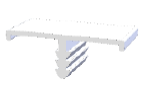 35 mm Aluminium Profile Edge (3 Meter) - Anodized Silver Finish - EP1-3501-3M-AS