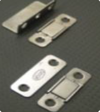 14 x 40 x 4mm Ultra Slim Magnetic Catch with Screws - Nickel Plated - MC-US2