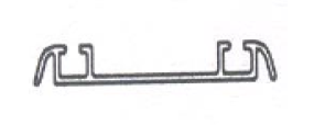 Bottom Roller Track for Hi- Slide Walk-in Sliding System (2.44 m) - Brushed Aluminium Finish - HSWSS-BRT-3M-BA