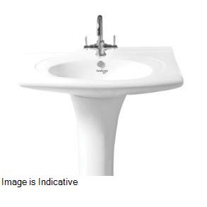 Lara 835 x 500 x 820 mm Wash Basin with Full Pedestal t Pastel -(11035, 10089) (Art)