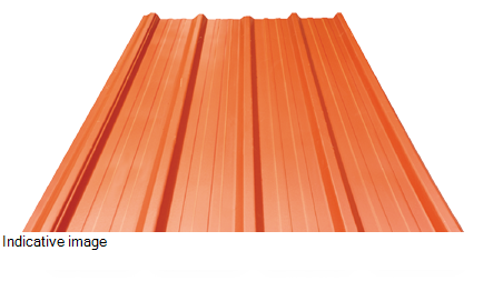 0.40 mm Thick 12 ft X 3.61 ft Galvalume Profile Roofing Sheet Dark Green