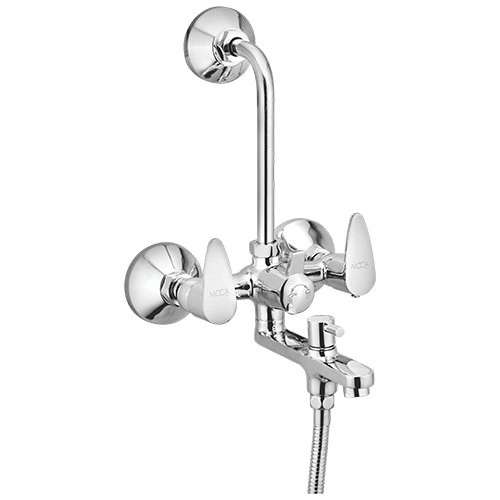 Wall Mixer 3 in 1 with 'L' Bend Chrome Finish - VG 1019