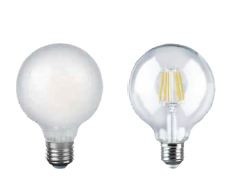 6 W G95 Round Filament Bulb with E27 Cap Warm White - 140059870