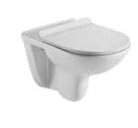 Celico Rimless 540 x 370 x 350mm Wall Hung Water Closet with Seat Cover White - C8897