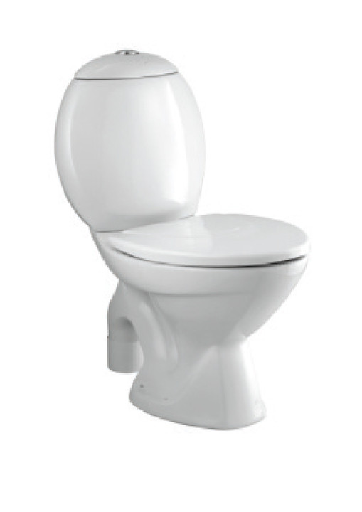 Cascade Classic 680 x 365 x 820mm S Trap (110mm) Floor Mounted Coupled Water Closet with Dual Flush Cistern White (Full Set - C0217, E8299, C0766 )