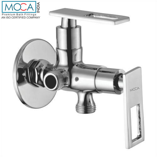 15mm 2 Way Angle Cock with Flange Chrome Finish - DA 1310