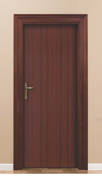 91 cm X 206 cm 32 mm Thickness Mahogany Pre Laminated HDHMR Door 3024