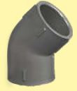 110 mm PVC Elbow 45 Degree (Plain) Class 4kg MP1A4BDF110L