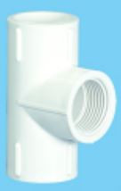 15 mm High Pressure ASTM Female Threaded Tee - Plastic SCH80 MP1G8FTT001E