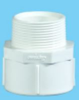 50 mm High Pressure ASTM Male Threaded Adapter - Plastic SCH80 MP1G8MTA006E