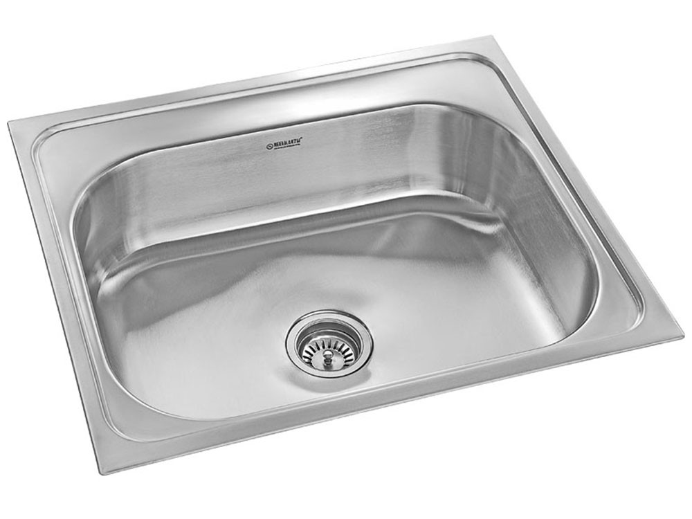 690 mm x 610 mm Impel Stainless Steel 
Single Bowl
 Die Pressed Sink- Gloss Finish NK SB14 G