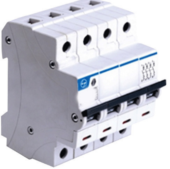 4A Four Pole C Curve MCB - White BB40040C