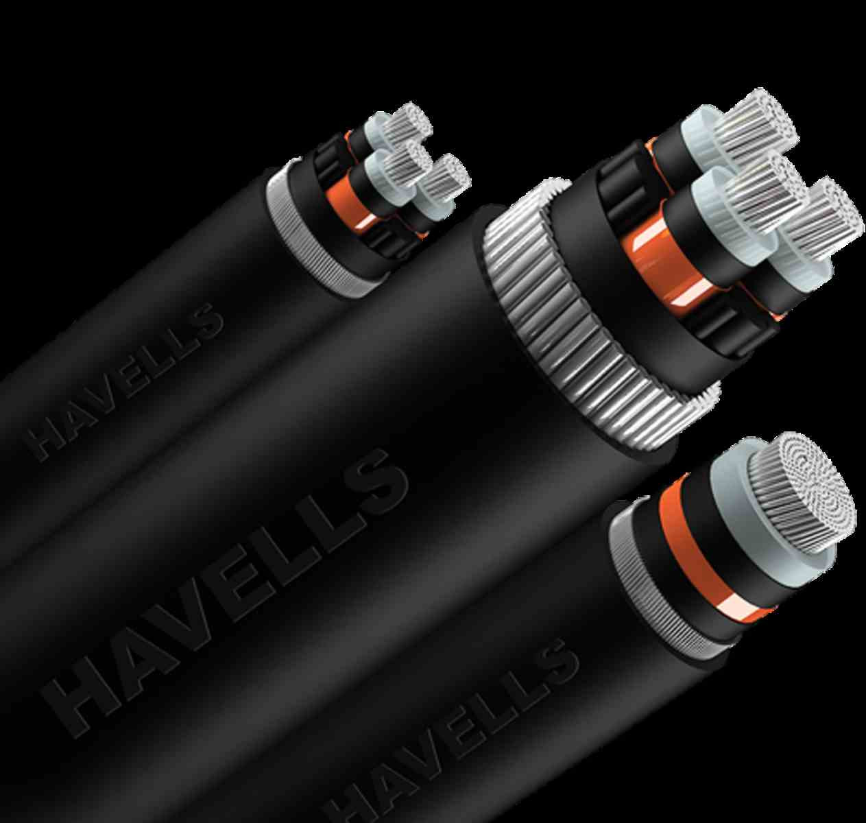 185 Sq. mm Aluminium Flat Strip Armoured (A2XFaY) HT Single Core Power Cable 3.3 KV (E)