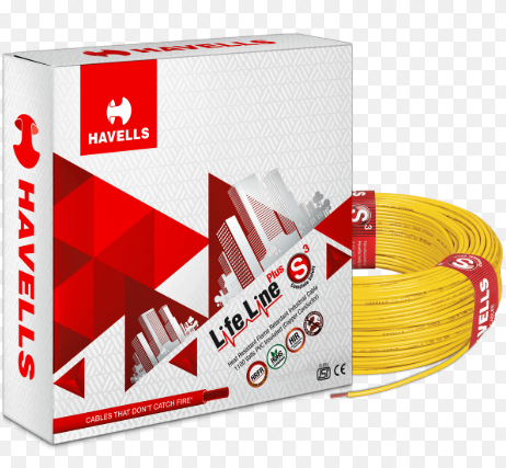 35 Sq mm HRFR PVC Insulated Single Core Cable 1000 Mtr Yellow WHFFDNYG1240