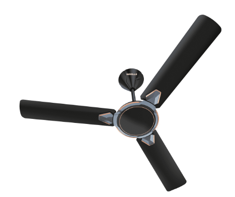 Equs 1050 mm Sweep Ceiling Fan Metallic Black Sapphire