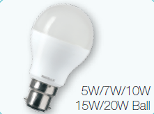15 W LED Ball Lamp B22 Cap Cool White LHLDERUEMK8X015