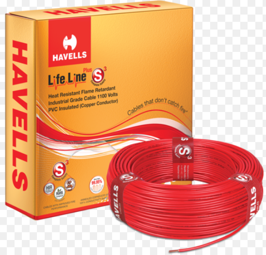6 Sq mm HRFR PVC Insulated Single Core Cable 200 Mtr Red 6 Sq mm HRFR PVC Insulated Single Core Cable 200 Mtr Red