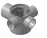 110 X 90 Mm Swr Drainage Multi Floor Trap Without Top Tile Sxspg