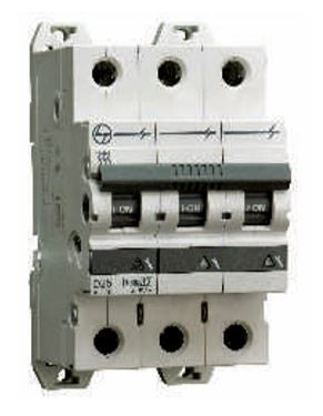 4A Triple Pole C Curve MCB - White AU10S30043C 4A Triple Pole C Curve MCB - White AU10S30043C