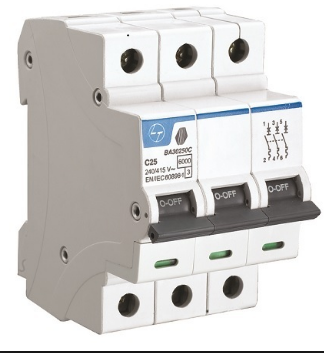 20A Triple Pole C Curve MCB - White BB30200C 20A Triple Pole C Curve MCB - White BB30200C