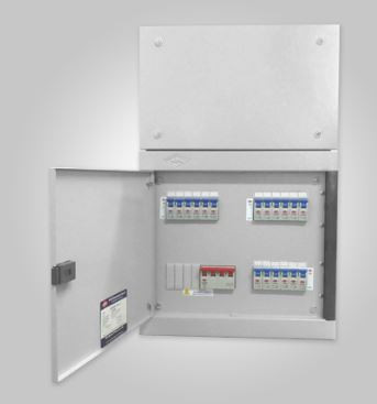 Pre-Wired DB 2+4 Ways 1.6mm Thickness Double Door- White Shade DDPWDDSPD04