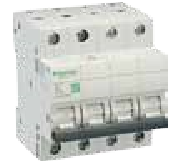 6A Four Pole B Curve MCB - White EZ9F21406