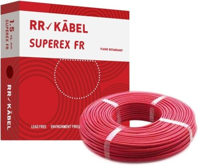 1 Sq mm FR PVC Insulated Singlecore Electric Cables 90 Mtr Red