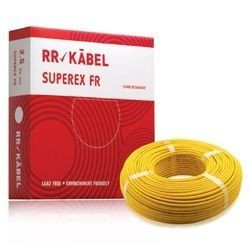 6 Sq mm FR PVC Insulated Singlecore Electric Cables 90 Mtr Yellow