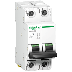 63 A Double Pole MCB (DC) White - A9N61539