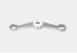 two way point type spider fitting stainless steel glossy df sf